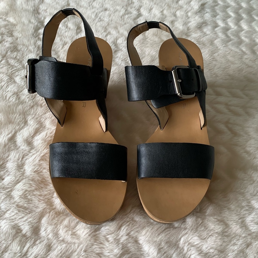 marc fisher black platform sandals